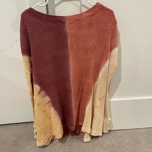 Long sleeve thermal, tie dye